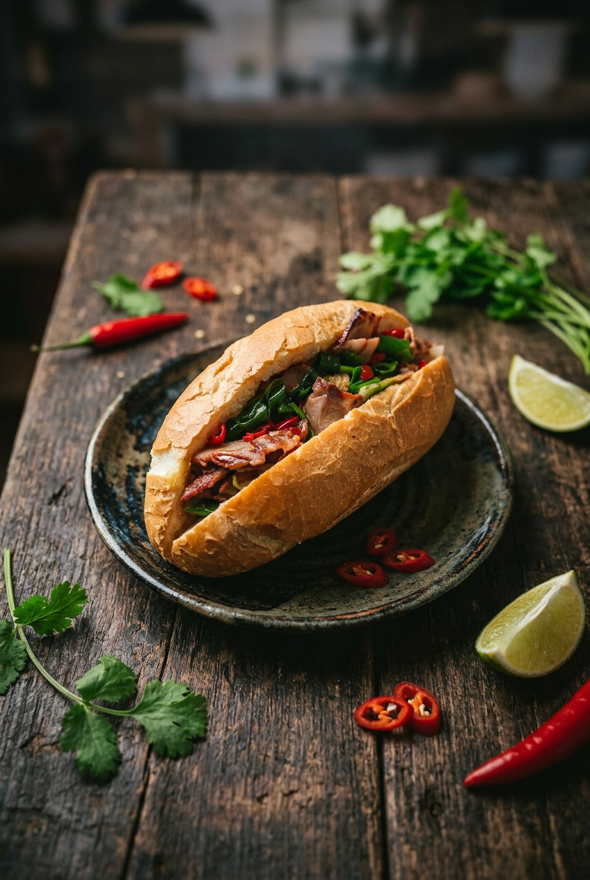 Crispy Pork Belly Bánh Mì